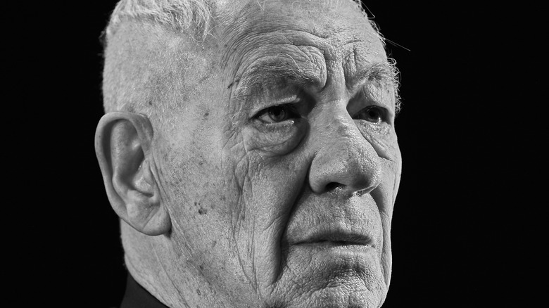 Ian McKellen black white