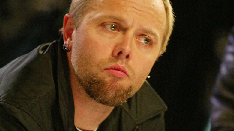 Lars Ulrich listens at rehearsal