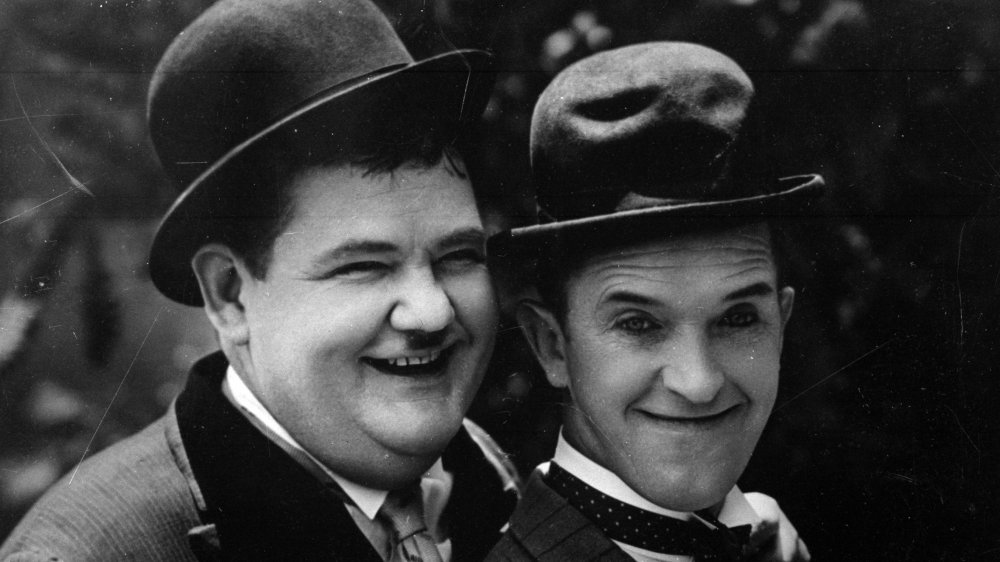 Oliver Hardy and Stan Laurel