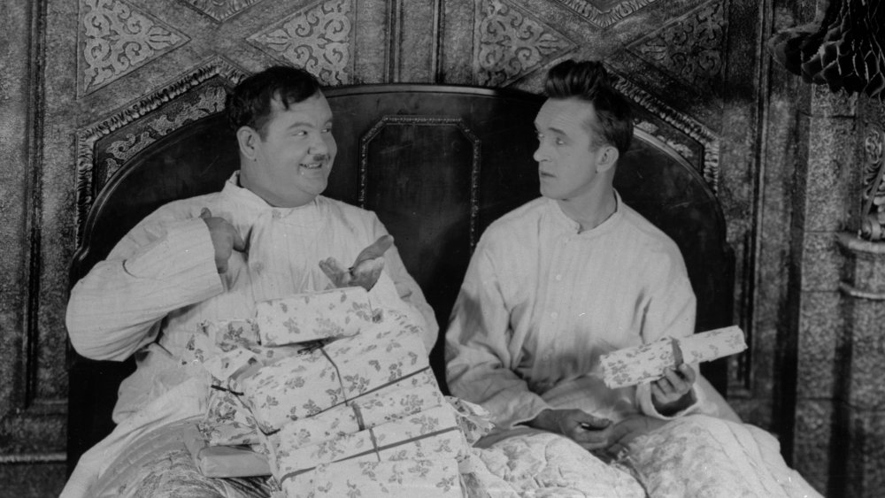 Oliver Hardy and Stan Laurel