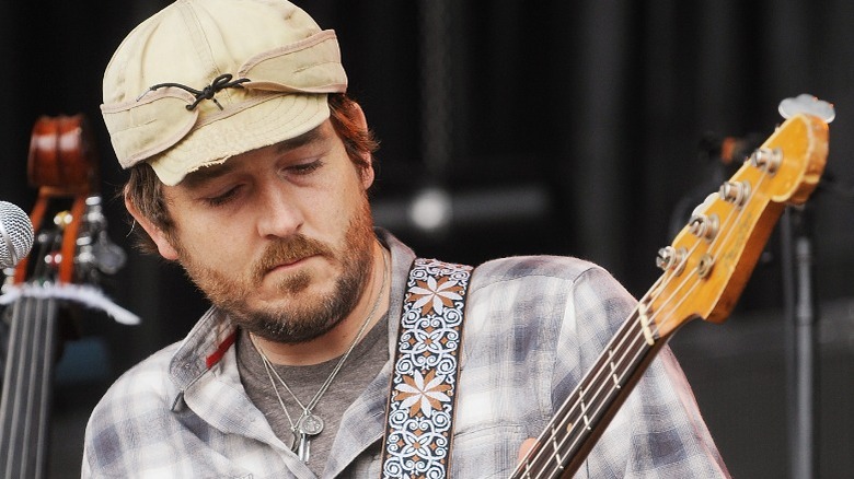 Eric Judy playing the bass in 2009