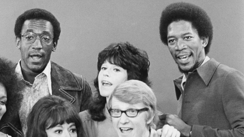 Morgan Freeman and Easy Rider cast