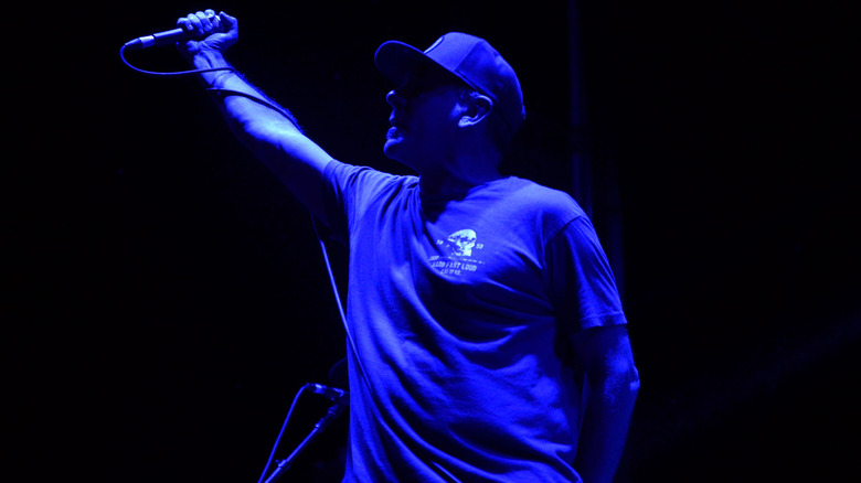 Jim Lindberg of Pennywise performing on stage