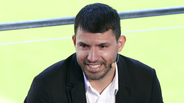 Sergio Agüero smiling