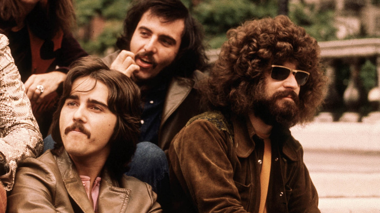 Goldy McJohn with Steppenwolf on a street