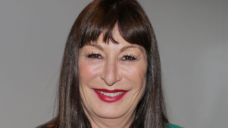 Angelica Huston smiling