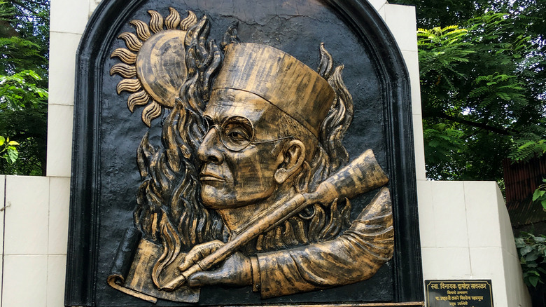 Vinayak Damodar Savarkar memorial plaque