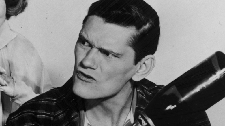 Dick York looking away, frowning