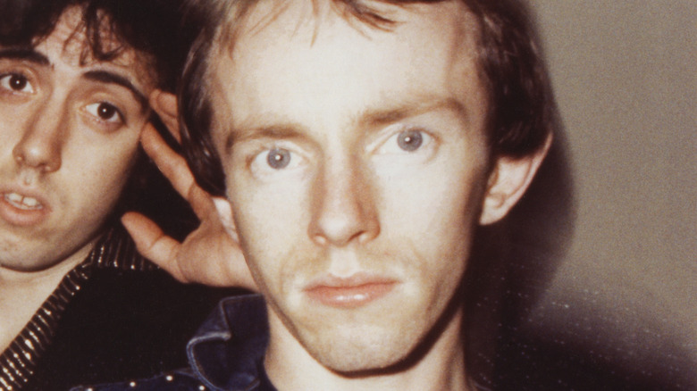 Topper Headon in Clash publicity photo staring camera