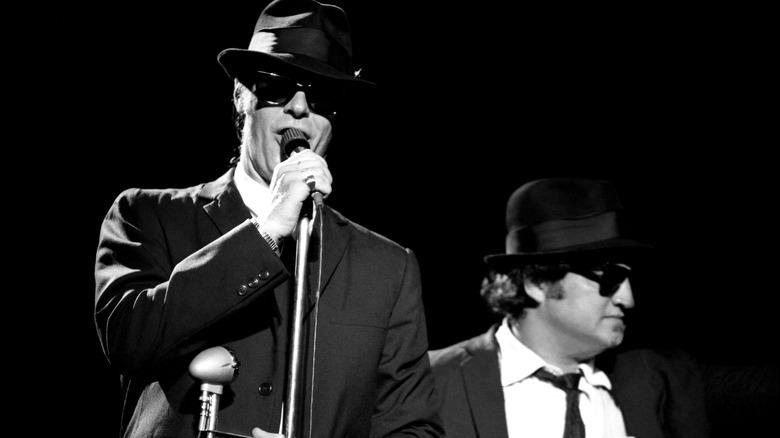 John Belushi and Dan Aykroyd as the Blues Brothers
