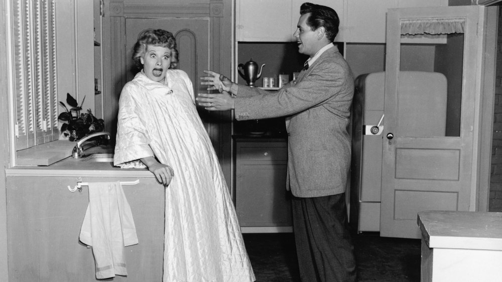 On the set of I Love Lucy