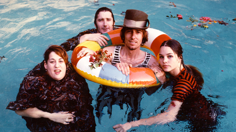 The Mamas and the Papas in the pool