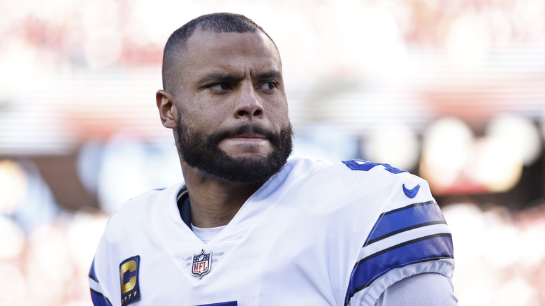 Dak Prescott pursed lips