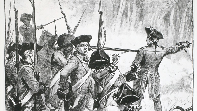Illustration of defeat of General Braddock