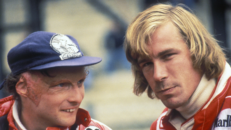 Niki Lauda and James Hunt