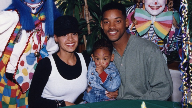Smith and Zampino with their son 