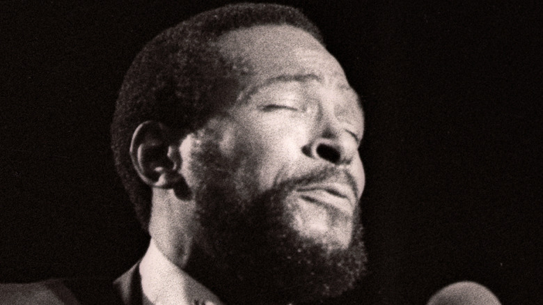 Marvin Gaye performing 