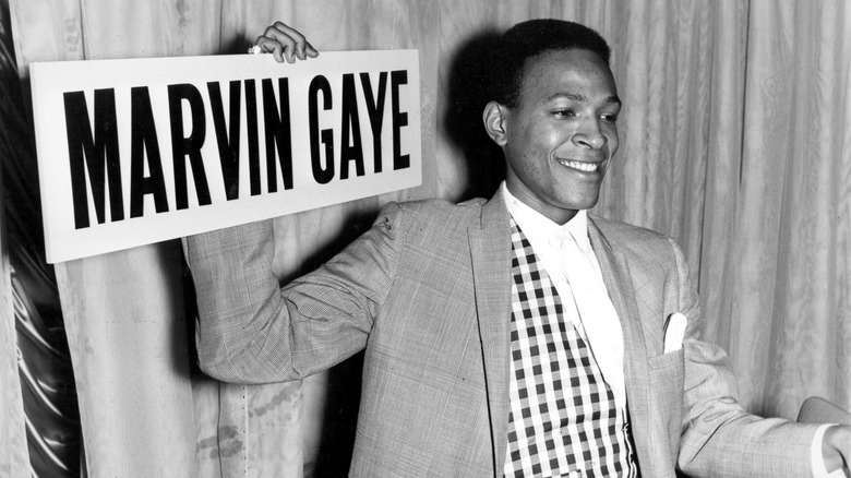 Marvin Gaye at press conference in 1964