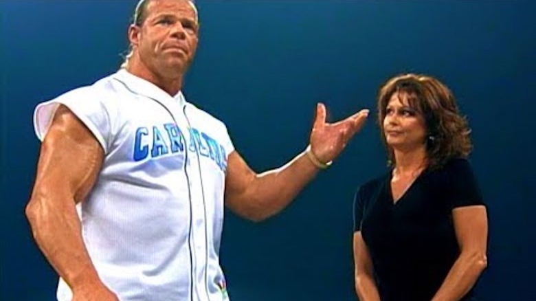 Lex Luger and Elizabeth posing