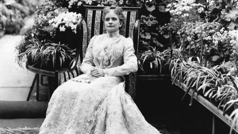 Ida McKinley sitting in a chair