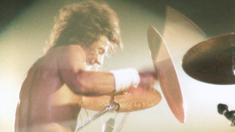 Randy Castillo playing drums
