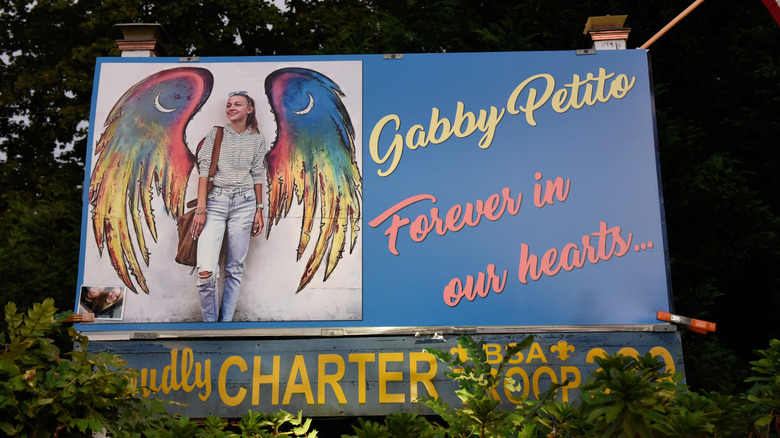 Memorial billboard to Gabby Petito
