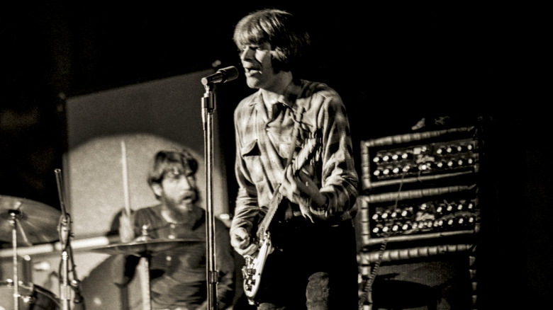 Creedence Clearwater Revival performing on stage