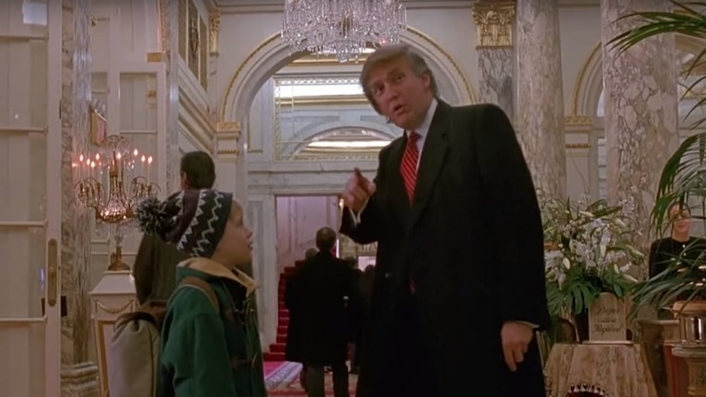 trump home alone scene