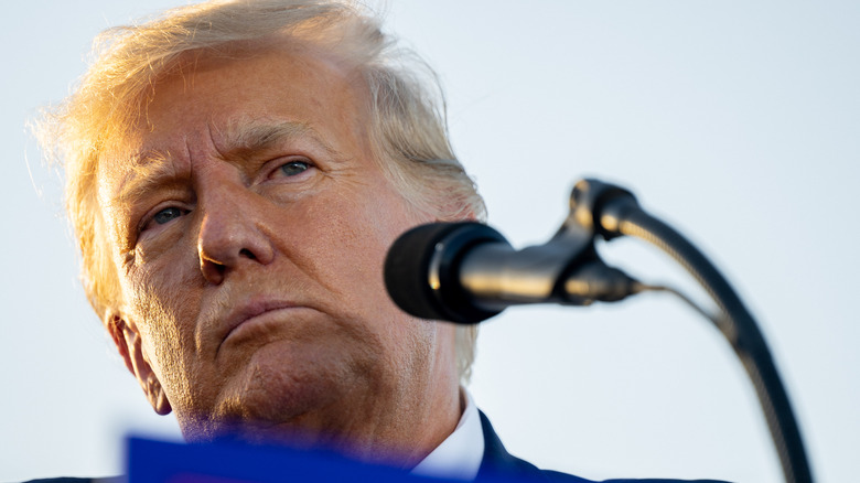 Trump at the podium