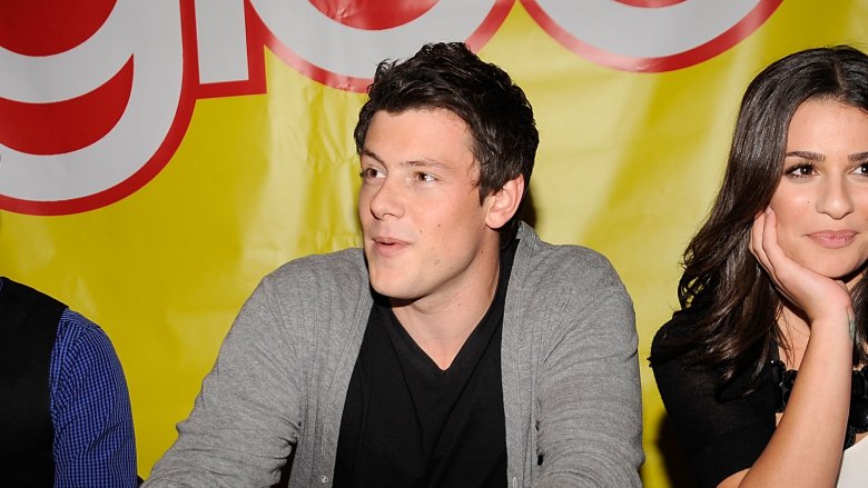 cory monteith glee cast panel