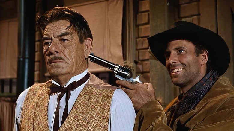 Bruce Dern and Glenn Strange in Gunsmoke