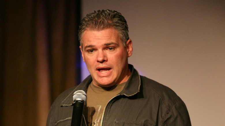 Mike DeStefano performing stand up comedy