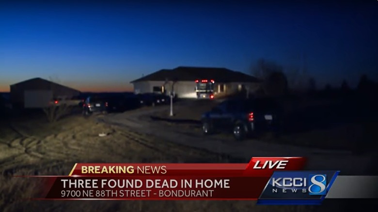 Bondurant home with police van