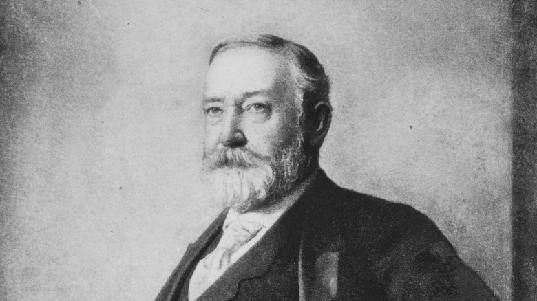 Benjamin Harrison staring ahead