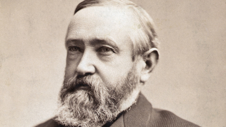 Benjamin Harrison staring off