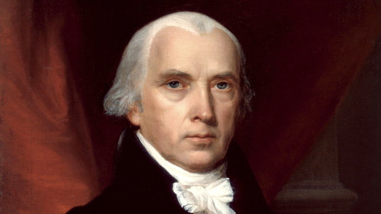 portrait of James Madison looking dour