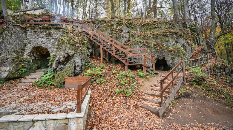 anchorite cells in serbian monastery