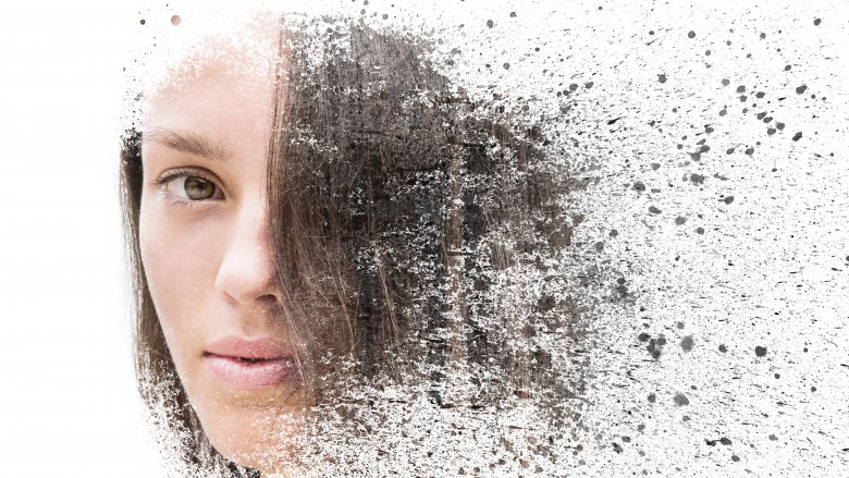 disappearing woman