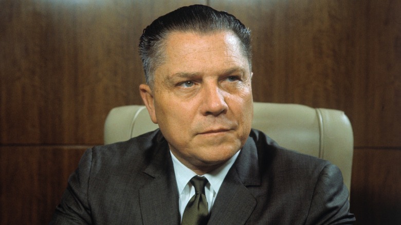 Jimmy Hoffa sitting looking forward