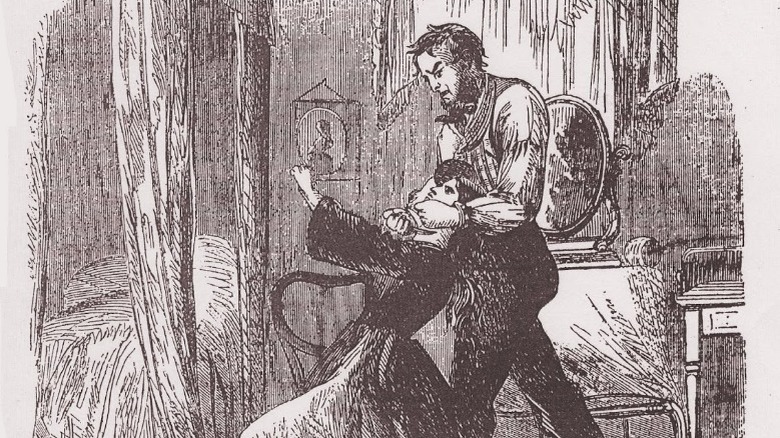 Artist's impression of the murder of Eliza Grimwood