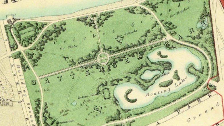 Map of Battersea Park (1862)