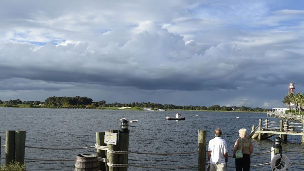 fishing at lake