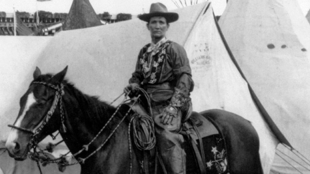 Calamity Jane on horse 1901