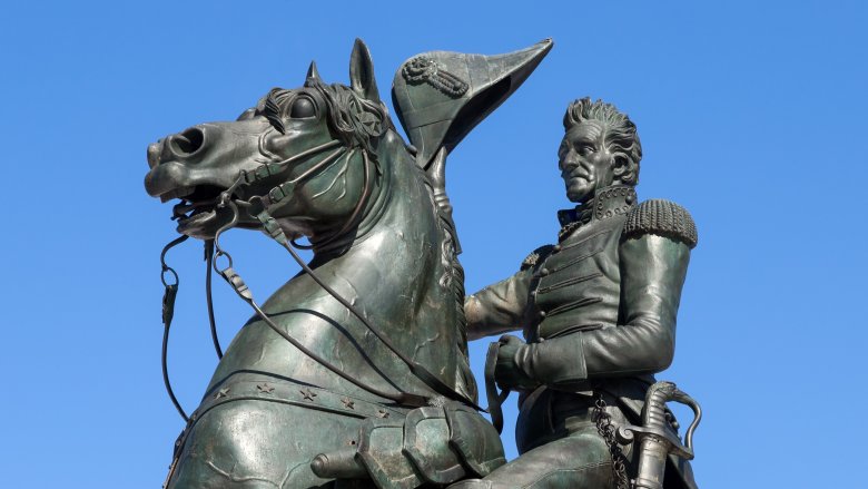 Andrew Jackson, statue, horse