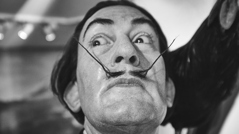 Salvador Dali wax figurine