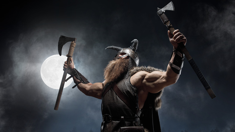 artistic depiction of a viking