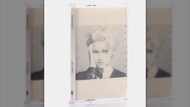A cassette tape of Madonna's Madonna album
