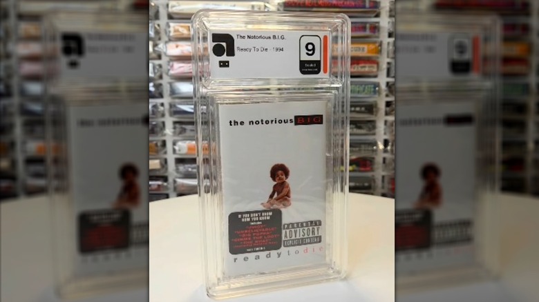 A cassette version of The Notorious B.I.G.'s album Ready To Die