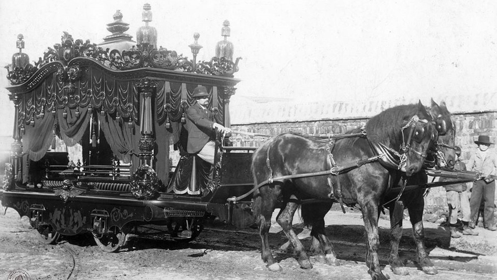 Vintage hearse from 1900