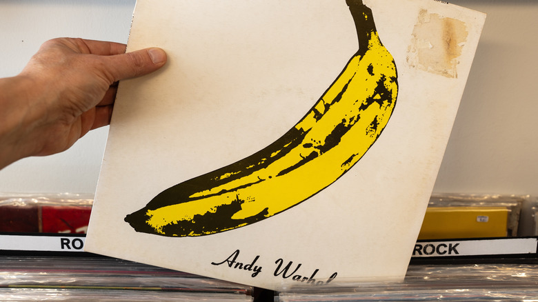 hand holding The Velvet Underground and Nico album